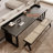 Black Rectangular Solid Wood desk-108772208