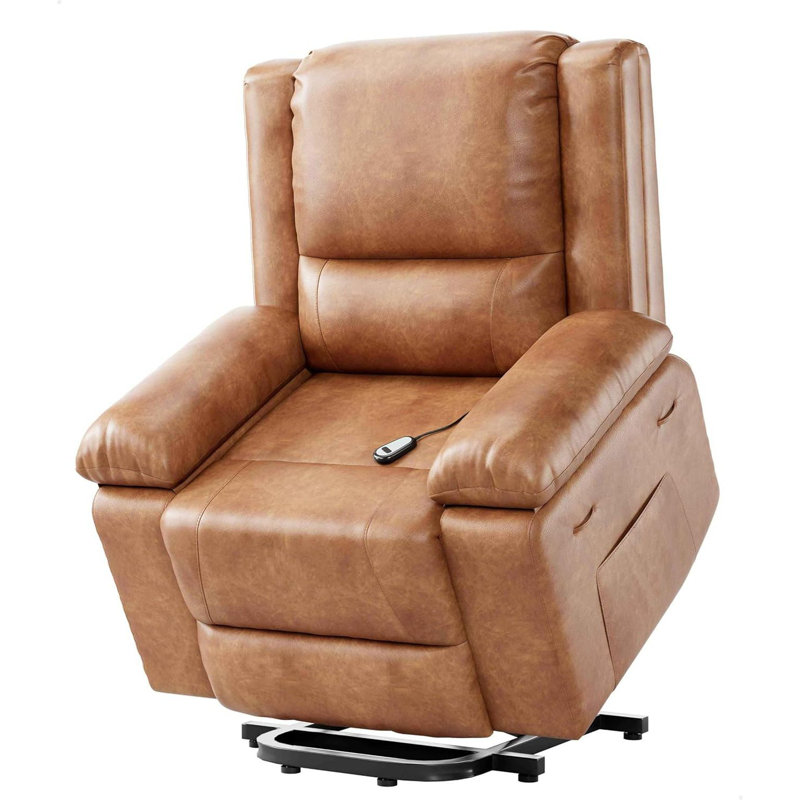 Power Lift Recliner Chair - Heat and Massage, Vintage Leather