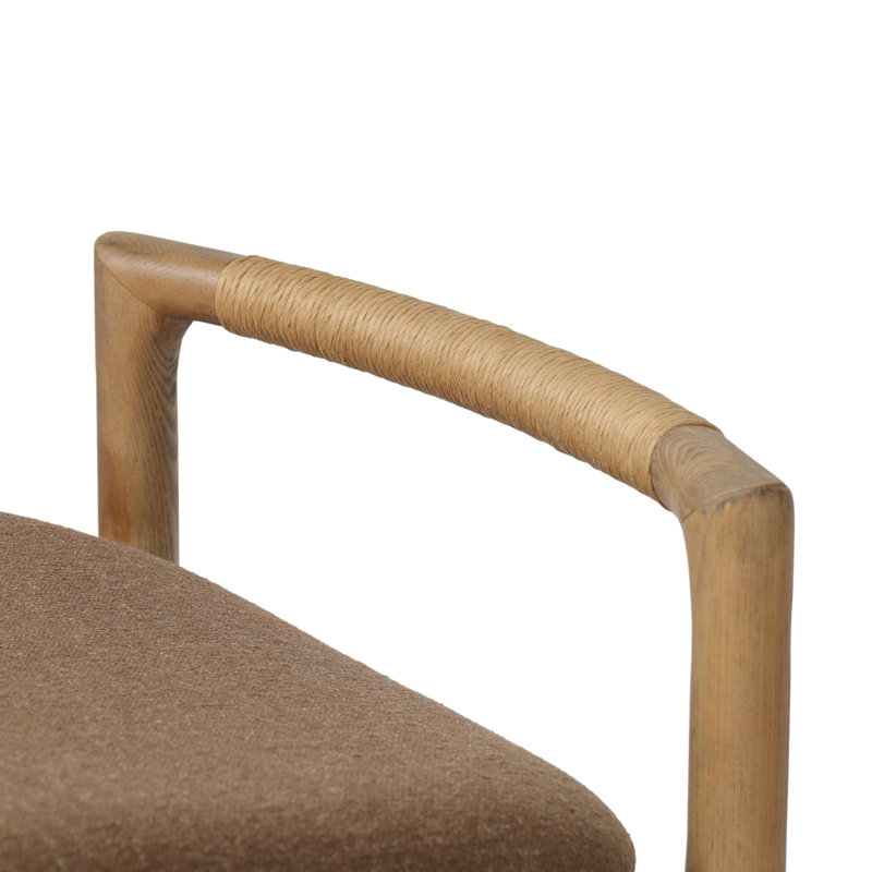 Baden Stool, Bar Stool (30" Seat Height), Antwerp Cafe/Line Blend, Toasted Ash