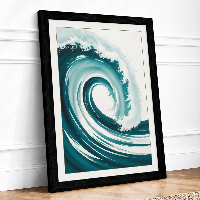 Wave In Motion Coastal - Print, Black, A3 - 42.0 x 29.7 cm