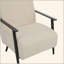 [Ensemble de 2] Méridienne moderne de 26,38 po avec revêtement en polyester et structure en métal robuste, idéale pour le salon, la chambre à coucher ou le bureau-995724746