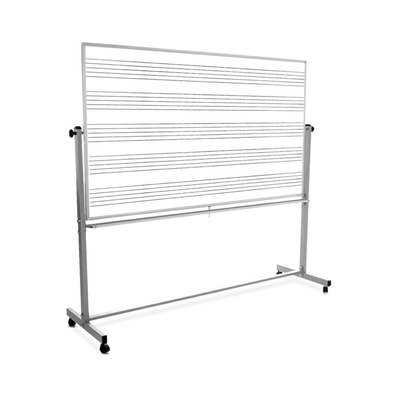 Freestanding Steel Reversible Magnetic Medium - 4' - 6' Whiteboard