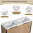 60'' Double Bathroom Vanity with Resin Top