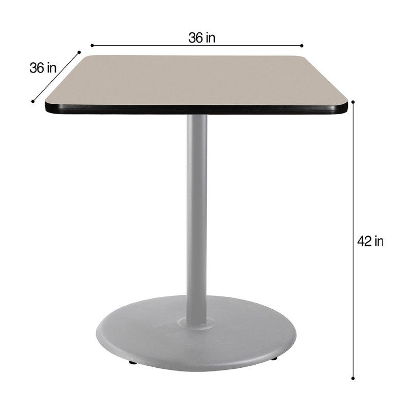 Table basse Bennet, Gris, H 42 po x L 36 po x l 36 po, Gris