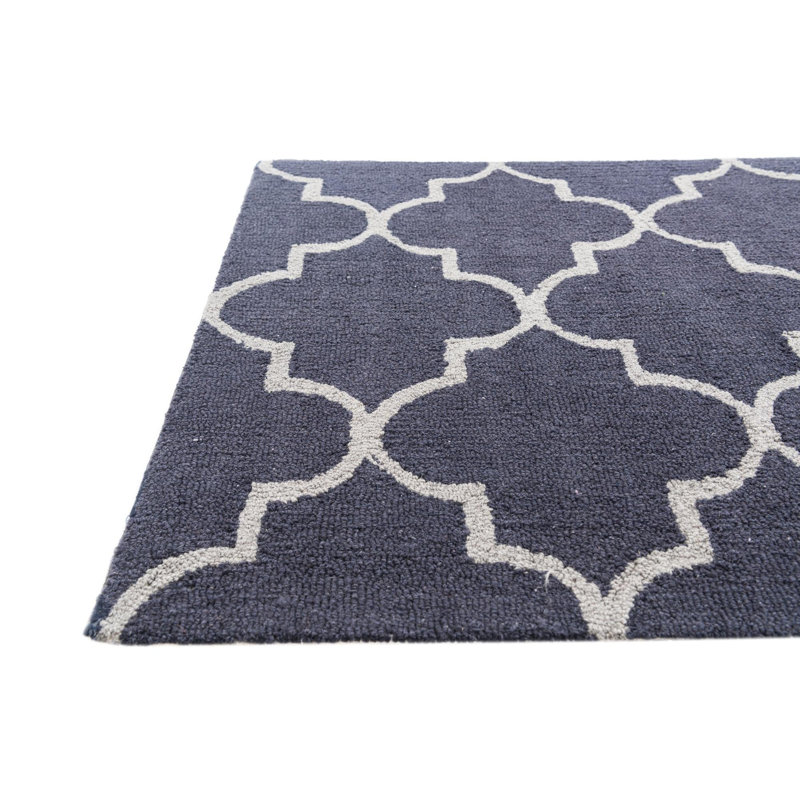 Tapis bleu marine Oharare