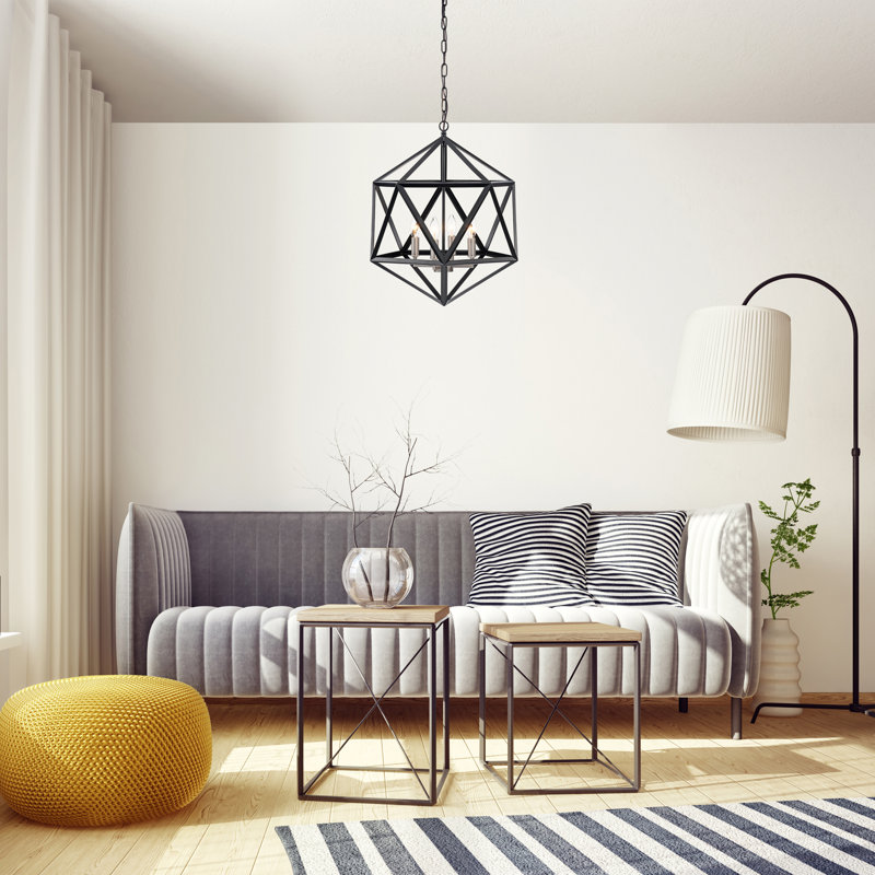 Atakan 4 - Light Dimmable Geometric Chandelier