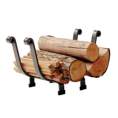 Handcrafted Log Basket Fireplace Rack