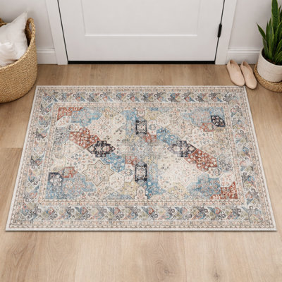 Oriental Machine Tufted Shag Area Rug