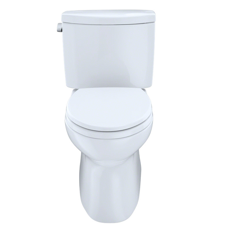 TOTO® Vespin® II Two-Piece Elongated 1.28 GPF Universal Height Skirted Design Toilet with CEFIONTECT, Cotton White, Cotton