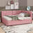 Full-Sized Daybed With Concealed Trundle Bed-1025801497