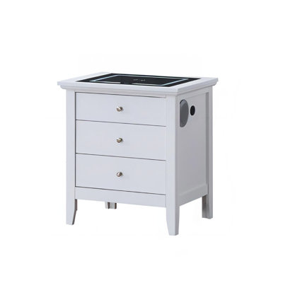 Hammond SMART 3 Drawer Nightstand White