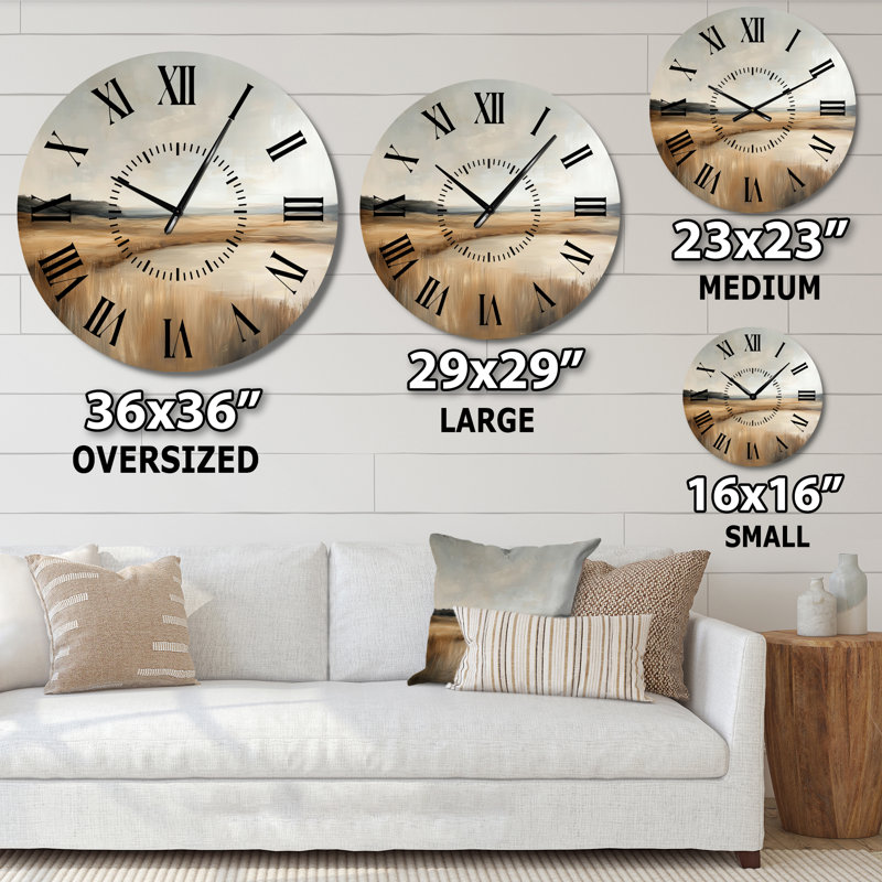 Horloge murale nautique en métal rétro, Surdimensionné