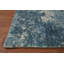 Tapis moderne bleu abstrait 5 x 8