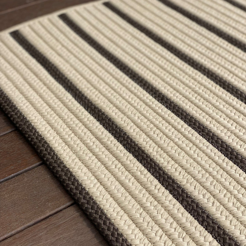 Tapis d'entrée Katharyne, L 18 po x L 30 po, Beige / brun