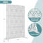 72" H x 47" W Metal Privacy Screen with Stand – Freestanding Outdoor Privacy Panel for Deck, Patio, Balcony-116511119