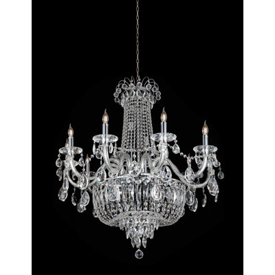 Golbahar 20 - Light Crystal Dimmable Tiered Chandelier