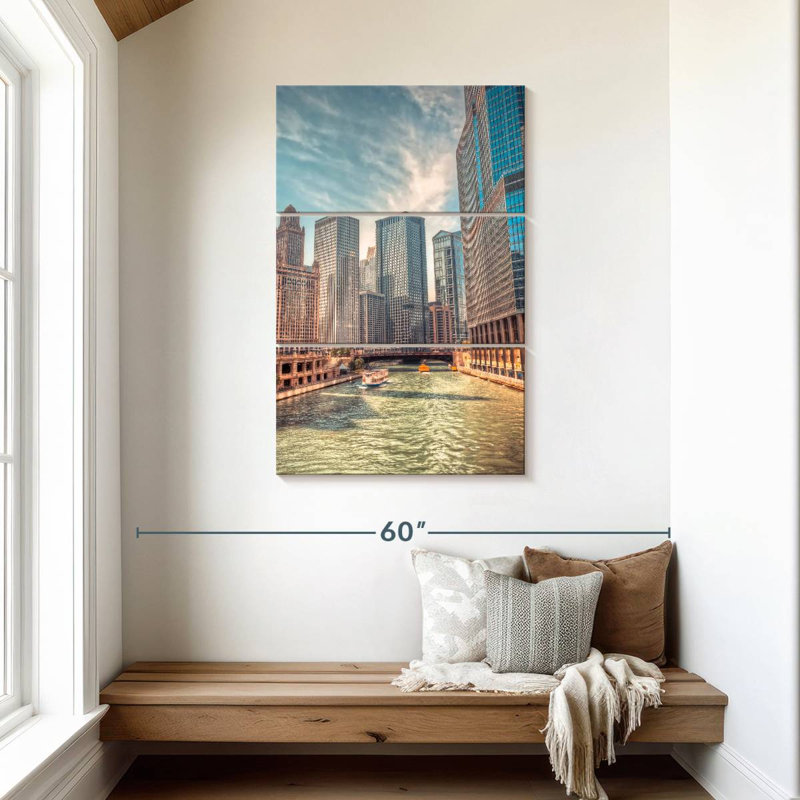 Nicci Exploring Chicago River, 45" H x 28" W