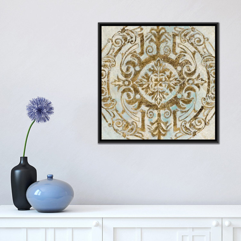 «Boho Medallion II» par Tava Studios - Estampe numérique sur toile tendue avec châssis, H 18 po x l 18 po x P 1,5 po