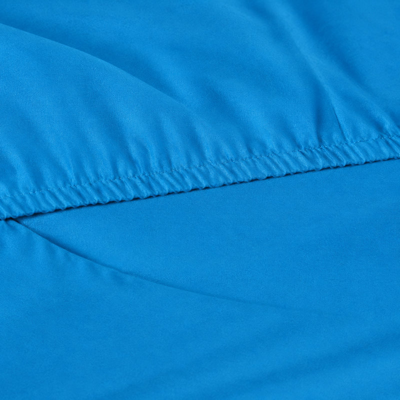 6-Piece Rayon From Bamboo Blend Sheet Set, Queen Sheet Set + 1 Fitted Sheet + 4 Pillowcases, Oregon Blue