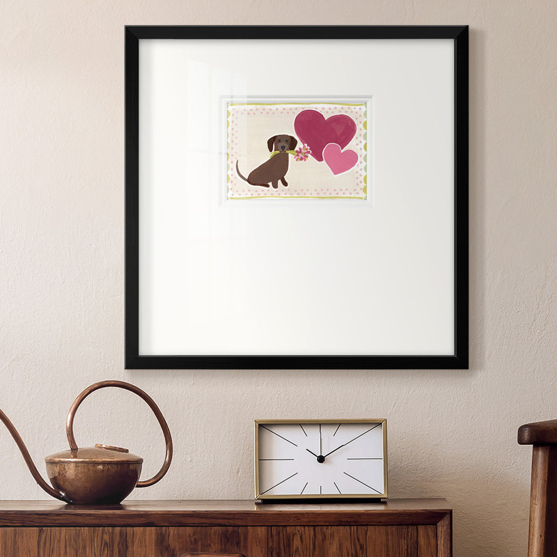 «Dachshund Delight Collection», reproduction encadrée, H 17 po x l 17 po x P 1,25 po