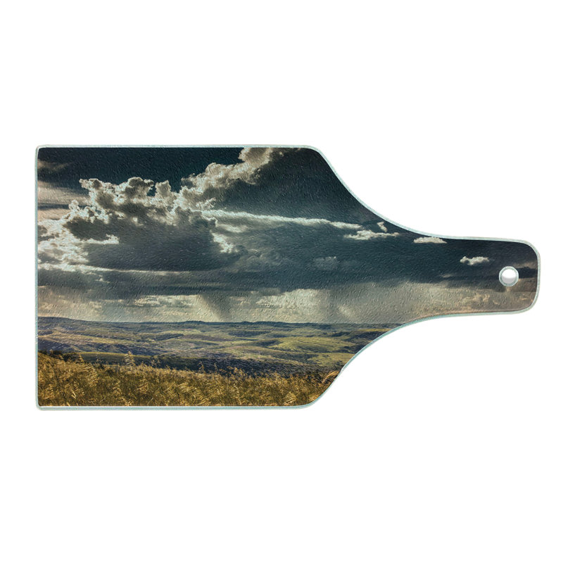 Multicolore planche à découper en verre trempé Ambesonne