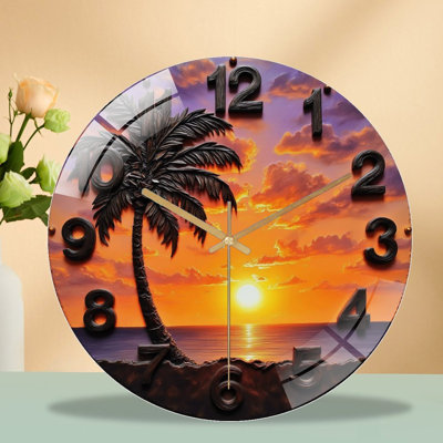 Horloge murale Sunset