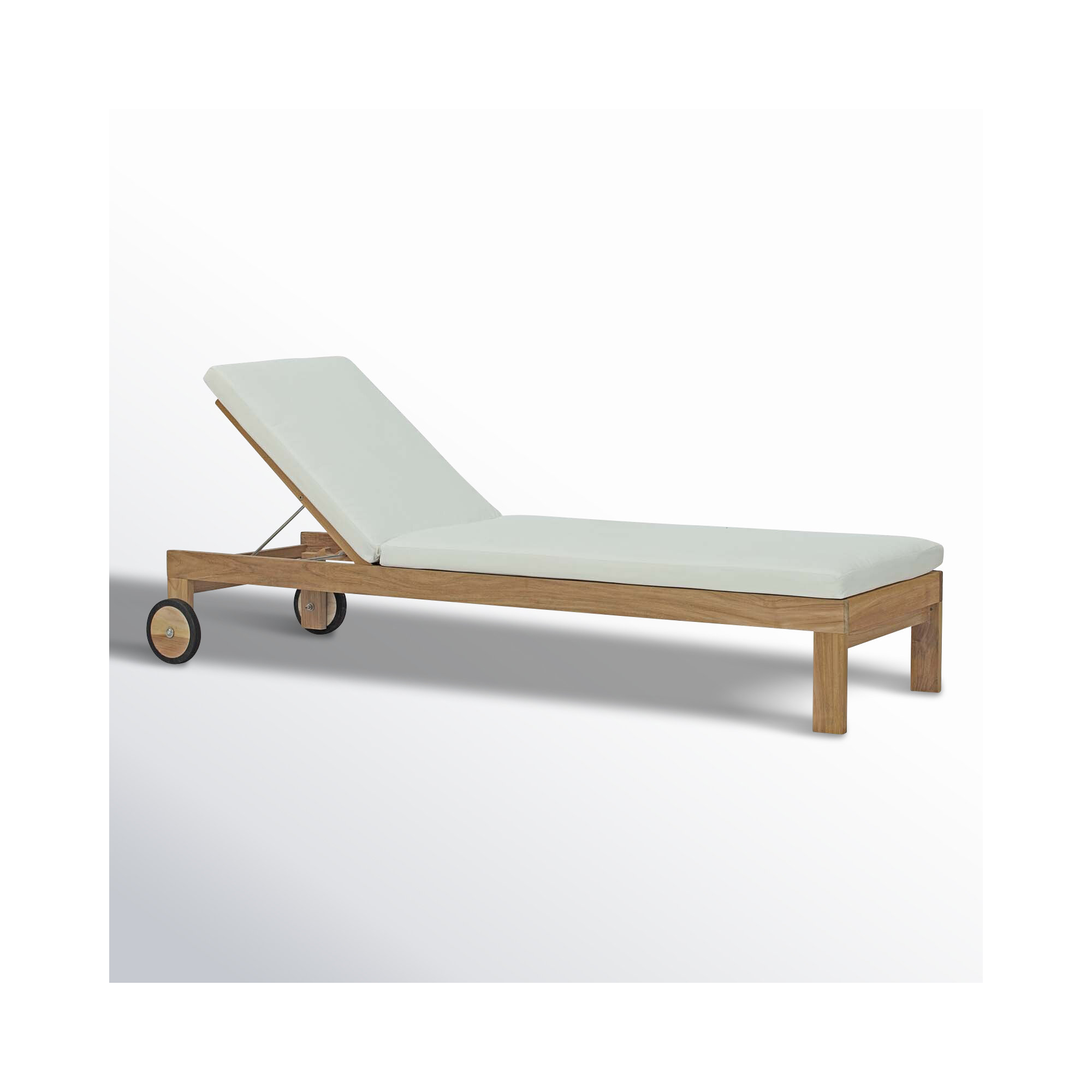 Upland Outdoor Patio Teak Chaise
