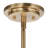 Takiara Stick 8 Light Brass Chandelier