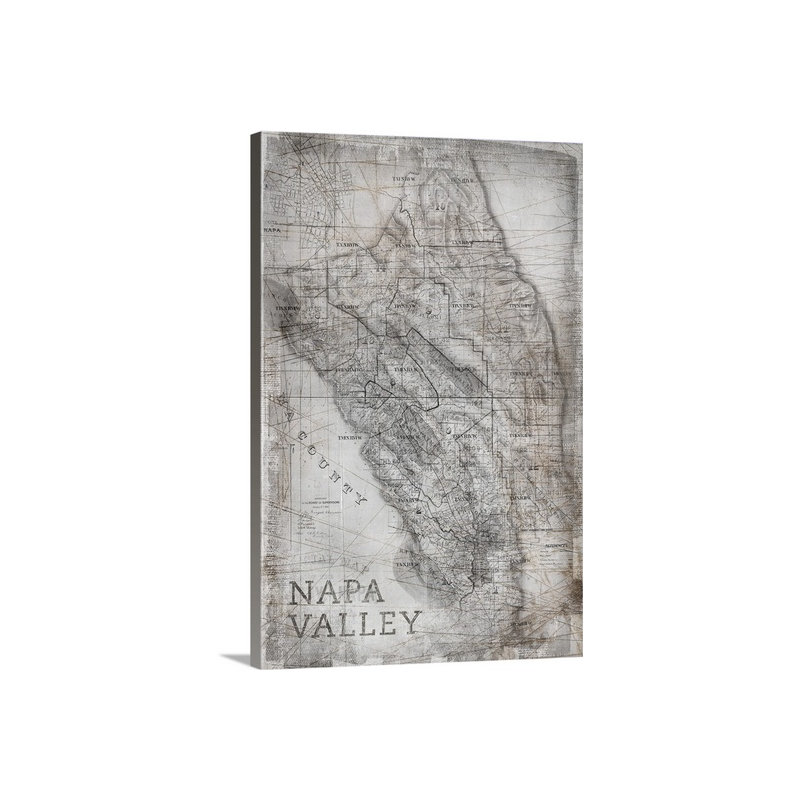 «Napa Valley» par Bellinda, impression, H 48 po x l 32 po x P 1,5 po, Toile