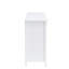 Console blanche à finition blanche pour un intérieur de maison élégant et organisé polyvalent en rangement décoratif-1237312067