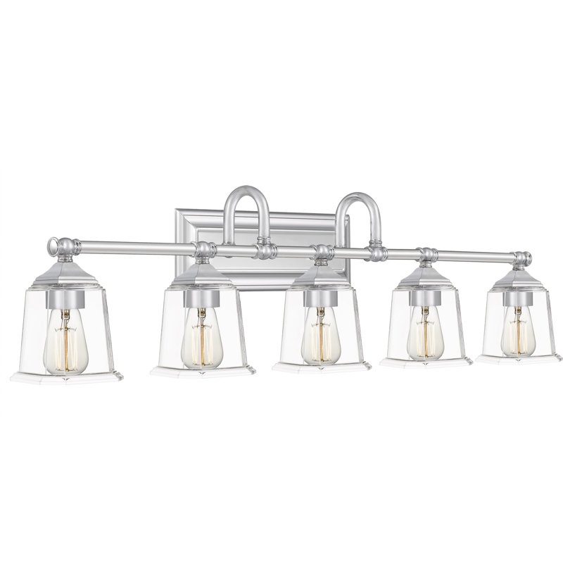 Nicholas 5-Light Polished Chrome Vanity Light, Polished Chrome