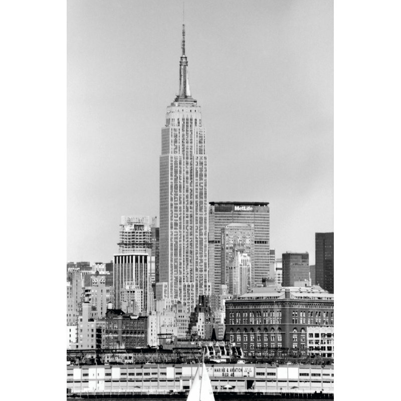 NYC Skyline IV 1 Piece Wrapped Canvas Wall Art, 46cm H x 30cm W x 3.8cm D