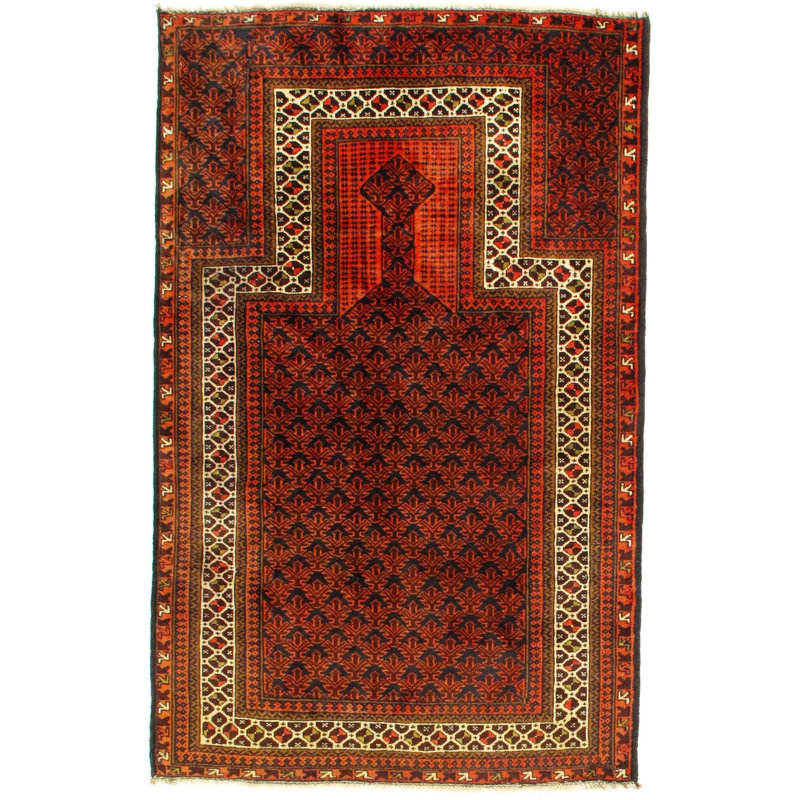 Mahkiya Wool Geometric Area Rug