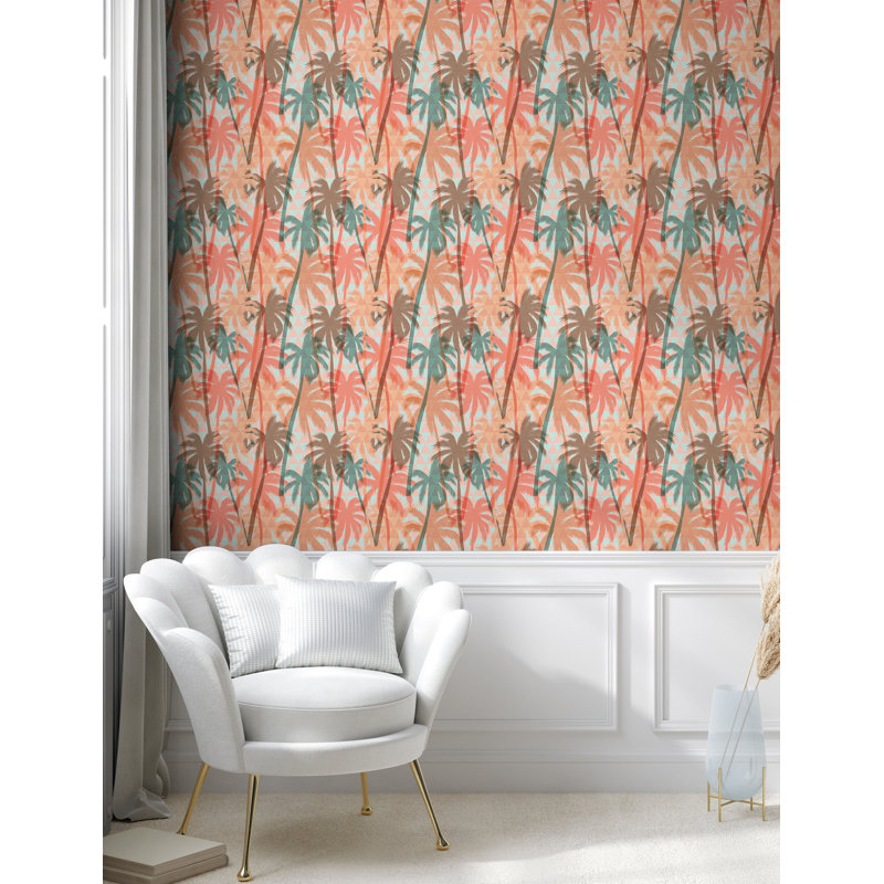Bay Isle Home™ Hawaiian Summer Peel & Stick Wallpaper for Home, 100" L x 13" W
