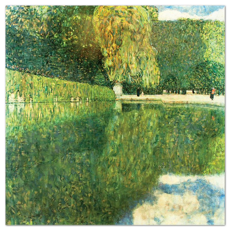 The Schonbrunn Park by Gustav Klimt - No Frame Painting on Plastic / Acrylic, 65cm H x 65cm W