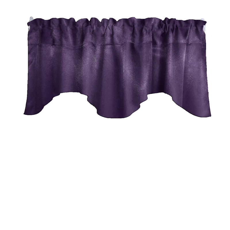 Cantonnière festonnée l 58 po, Prune