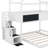 Twin Over Full House Bunk Bed With Blackboard-812193666