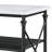 Kitchen Island With 2-Tier Metal Shelf