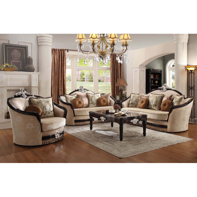 Causeuse Spurrier, Tissu tan, H 50 po x l 91 po x P 41 po