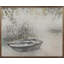 Bateau en bois sur un lac-840635858
