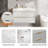 Khari 30'' Floating Bathroom Vanities With Sink, Wall Mounted Bathroom Floating Vanity With Ceramic Sink,2 Drawers, Soft-close