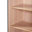 Armoire de rangement de 67,57 po de hauteur avec portes en verre trempé, tablettes réglables et tiroir - tour à linge autoportante moderne, conception à fermeture en douceur-1436644201