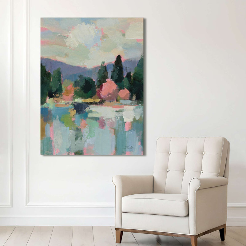 Abstract Blooming Trees II by Silvia Vassileva - Wrapped Canvas Print, 70 cm H x 50 cm W