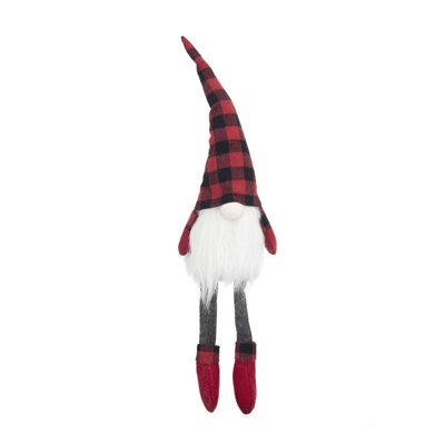 GNOME assis avec chapeau à carreaux Buffalo