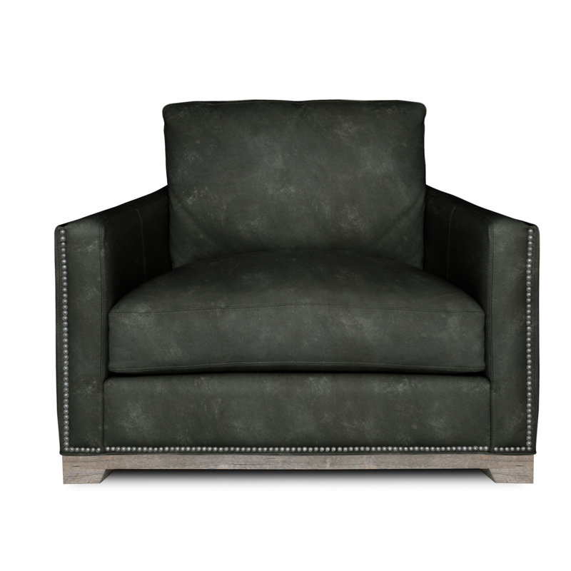 Brooklyn Leather Club Chair, Dark Cloud (Legends), Yes, Nutmeg