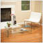 Table basse en verre avec tablette Ramona