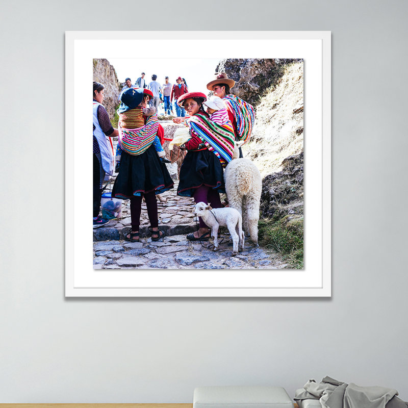 Cusco, Peru Print by Erica Singleton, White, 24" H x 24" W x 1.5" D