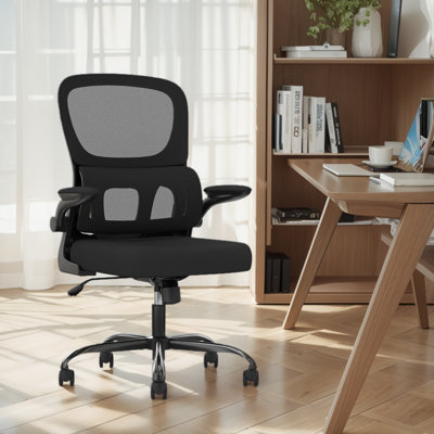 Naniouni Ergonomic Task Office Chair with Flip-up Armrests