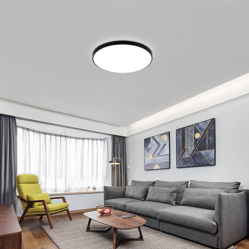 Ayak LED Flush Mount, Black
