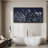 Vibrant Wildflower " Nocturnal Flora Elegant Navy Blue Botanical Rustic Retro Art Decor Extra Large Artwork Pictures "-98042446-111376049